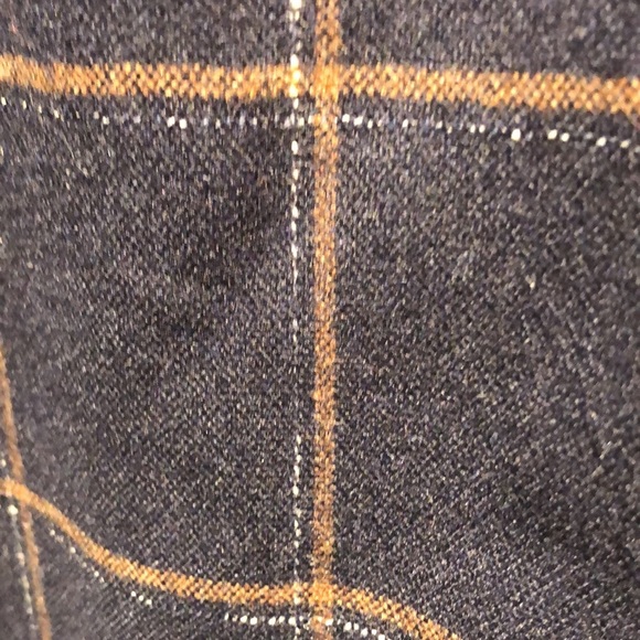 NWT Vince Mens wool blend plaid shirt jacket multi pocket navy main L - Picture 11 of 11